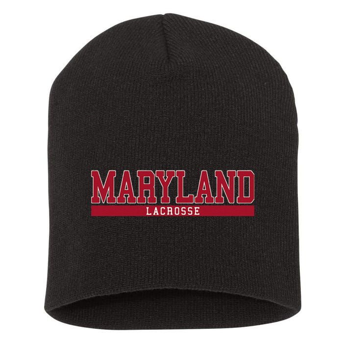 Maryland Lacrosse Short Acrylic Beanie