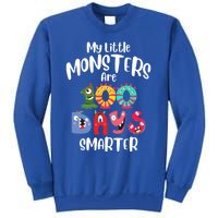 My Little Monsters Are 100 Days Smarter Funny Gift School Teacher Cool Gift Sweatshirt