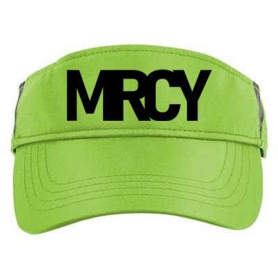 MRCY Logo Mercy Christian Slogan Adult Drive Performance Visor