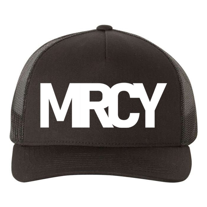 MRCY Logo Mercy Christian Slogan Yupoong Adult 5-Panel Trucker Hat