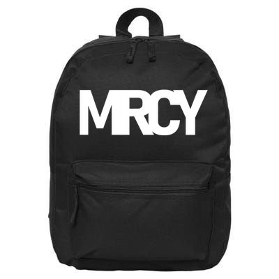 MRCY Logo Mercy Christian Slogan 16 in Basic Backpack