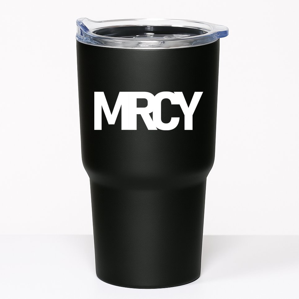MRCY Logo Mercy Christian Slogan Tumbler