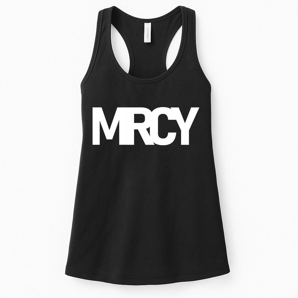 MRCY Logo Mercy Christian Slogan Womens Tank Top