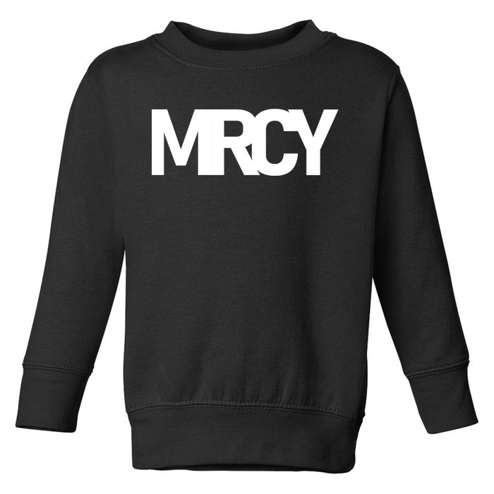 MRCY Logo Mercy Christian Slogan Toddler Sweatshirt