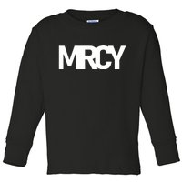 MRCY Logo Mercy Christian Slogan Toddler Long Sleeve Shirt