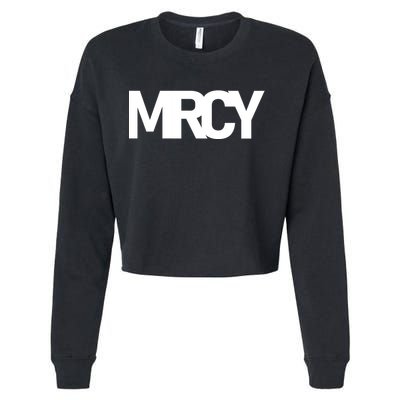 MRCY Logo Mercy Christian Slogan Cropped Pullover Crew