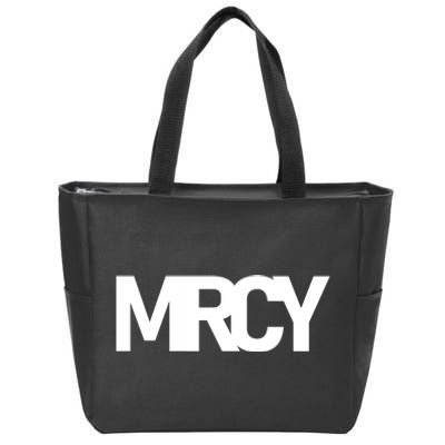 MRCY Logo Mercy Christian Slogan Zip Tote Bag