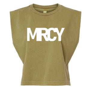 MRCY Logo Mercy Christian Slogan Garment-Dyed Women's Muscle Tee