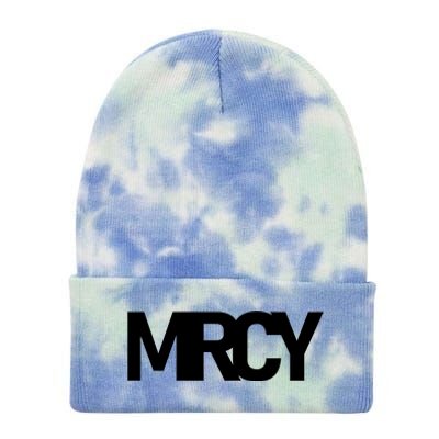 MRCY Logo Mercy Christian Slogan Tie Dye 12in Knit Beanie