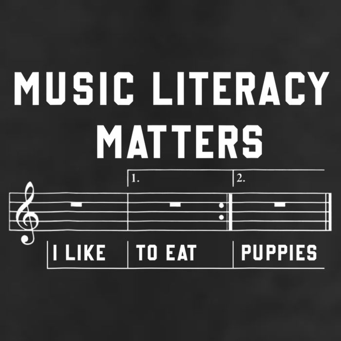Music Literacy Matters I Like To Eat Puppies Adult Drive Performance Visor
