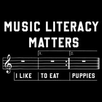 Music Literacy Matters I Like To Eat Puppies Cooling Performance Long Sleeve Crew