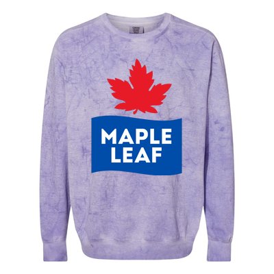 Maple Leaf Colorblast Crewneck Sweatshirt