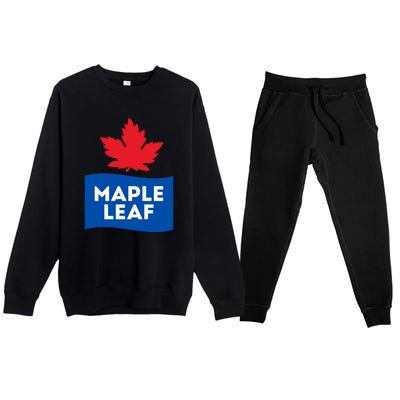 Maple Leaf Premium Crewneck Sweatsuit Set