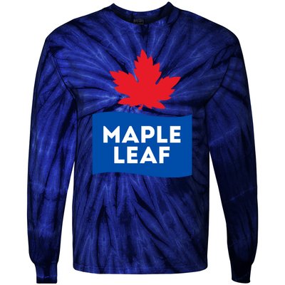 Maple Leaf Tie-Dye Long Sleeve Shirt