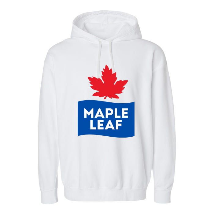 Maple Leaf Garment-Dyed Fleece Hoodie