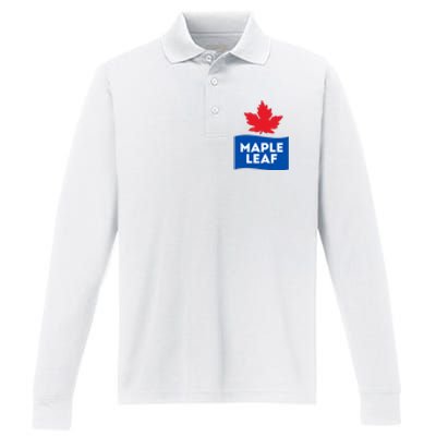 Maple Leaf Performance Long Sleeve Polo