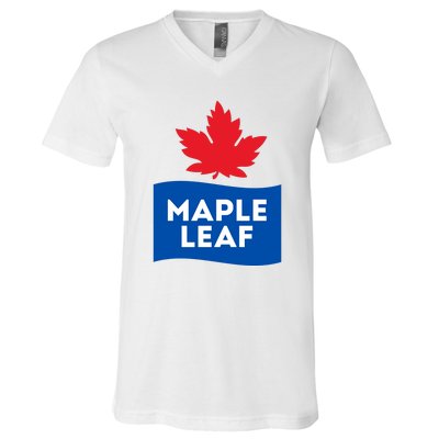 Maple Leaf V-Neck T-Shirt