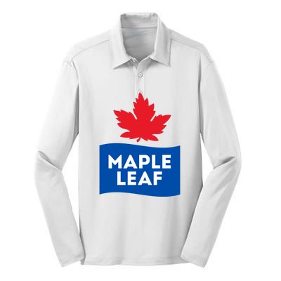 Maple Leaf Silk Touch Performance Long Sleeve Polo