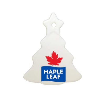 Maple Leaf Ceramic Tree Ornament