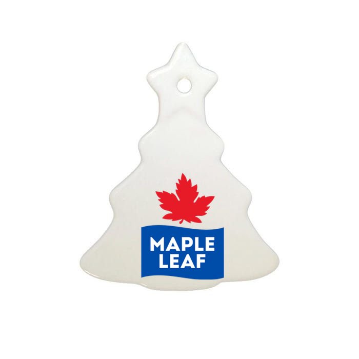 Maple Leaf Ceramic Tree Ornament