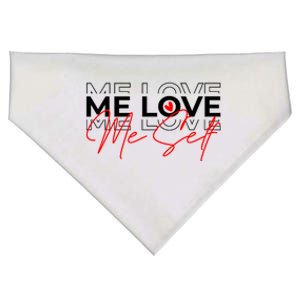 Me Love Me Self Inspirational Design USA-Made Doggie Bandana