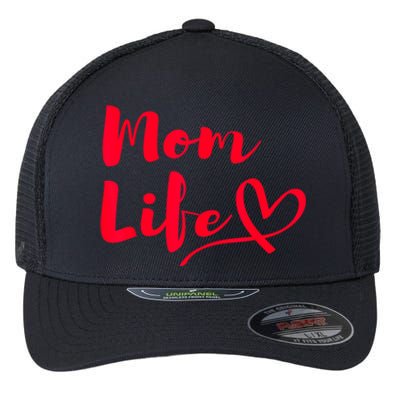 Mom Life | Mothers Funny Mothersday Gift | Womens Flexfit Unipanel Trucker Cap