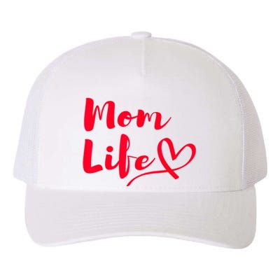 Mom Life | Mothers Funny Mothersday Gift | Womens Yupoong Adult 5-Panel Trucker Hat