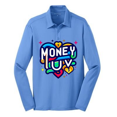 Money Luv Silk Touch Performance Long Sleeve Polo