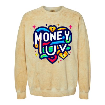 Money Luv Colorblast Crewneck Sweatshirt