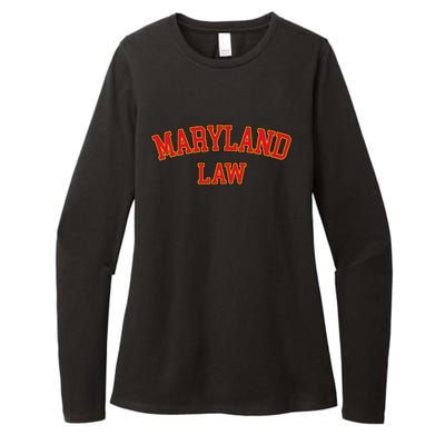 Maryland Law Maryland Bar Graduate Gift Lawyer College Womens CVC Long Sleeve Shirt