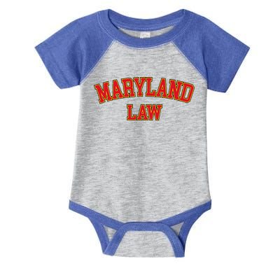 Maryland Law Maryland Bar Graduate Gift Lawyer College Infant Baby Jersey Bodysuit