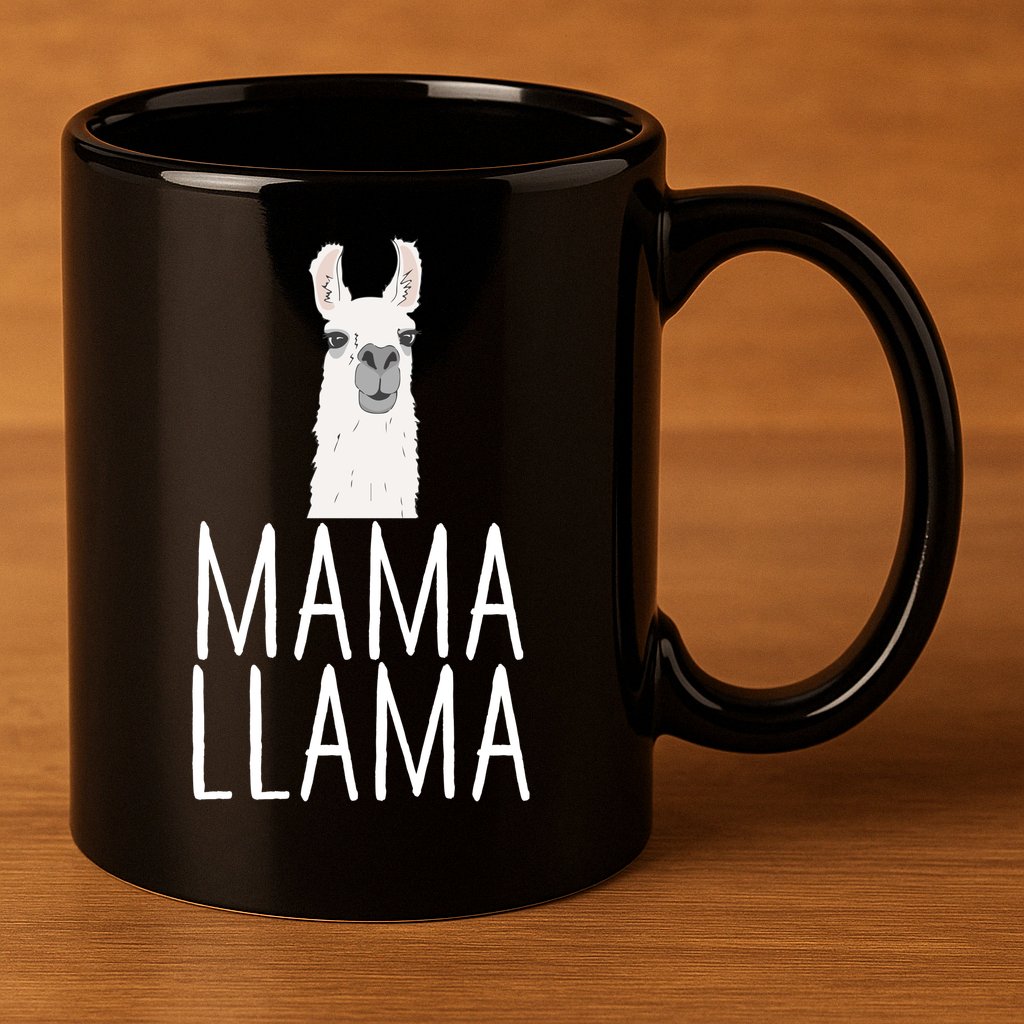 Mama Llama 11oz C Handle Ceramic Mug