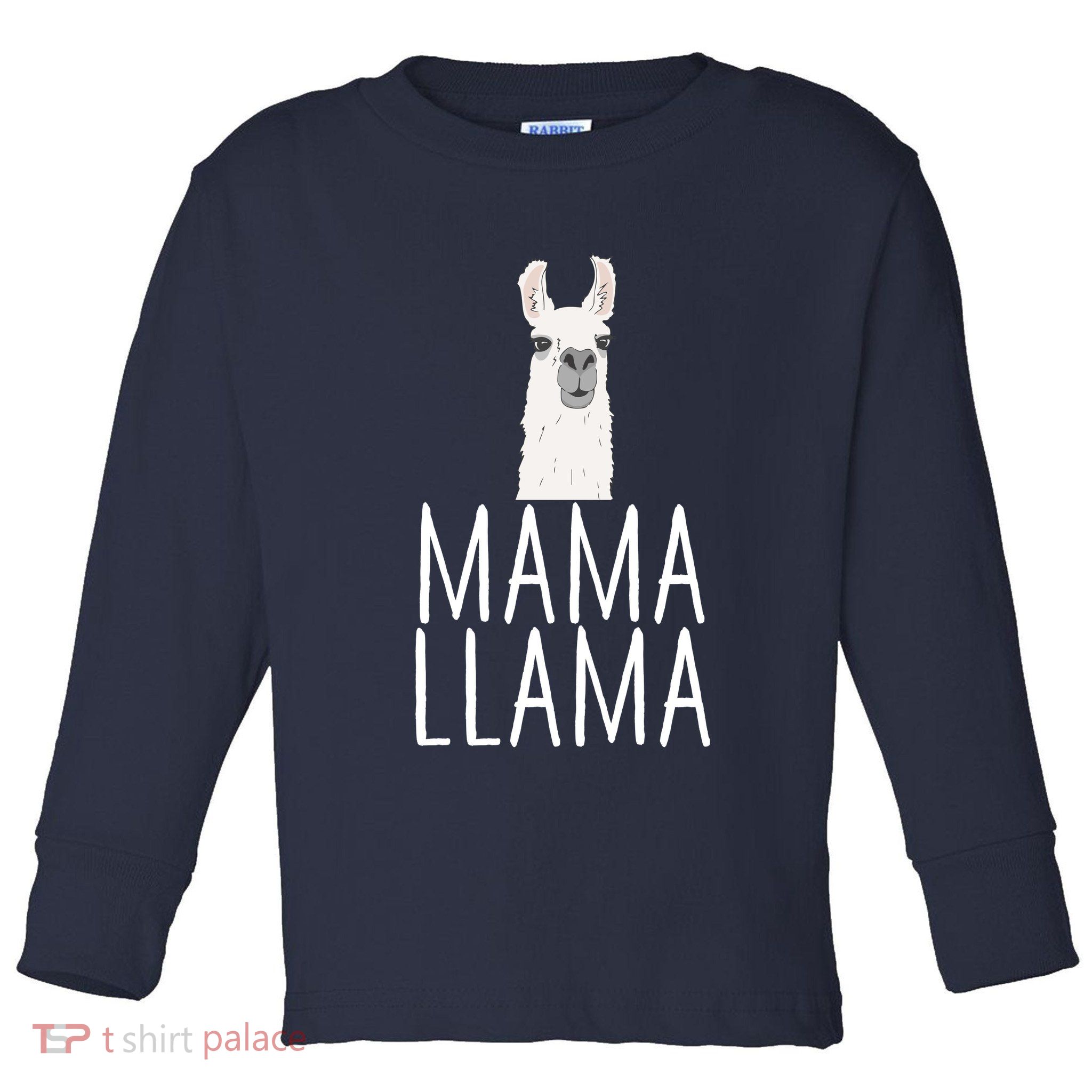 Mama Llama Toddler Long Sleeve Shirt