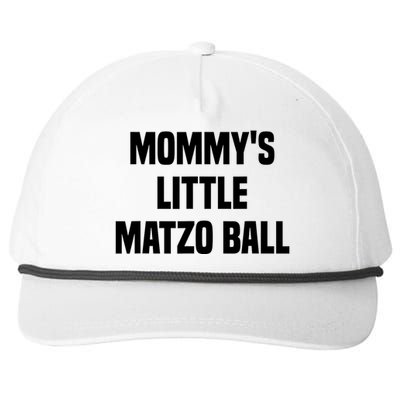 Mommy’S Little Matzo Ball Snapback Five-Panel Rope Hat