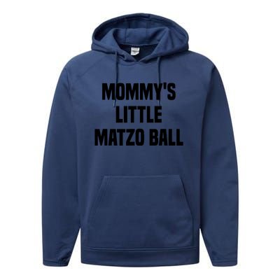 Mommy’S Little Matzo Ball Performance Fleece Hoodie