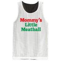 MommyS Little Meatball Funny Italian Im A Little Meatball Mesh Reversible Basketball Jersey Tank