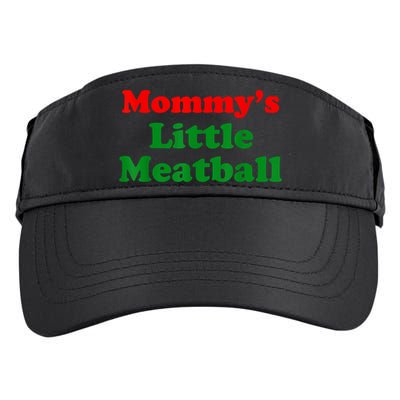 Mommys Little Meatball Funny Italian Joke Adult Drive Performance Visor