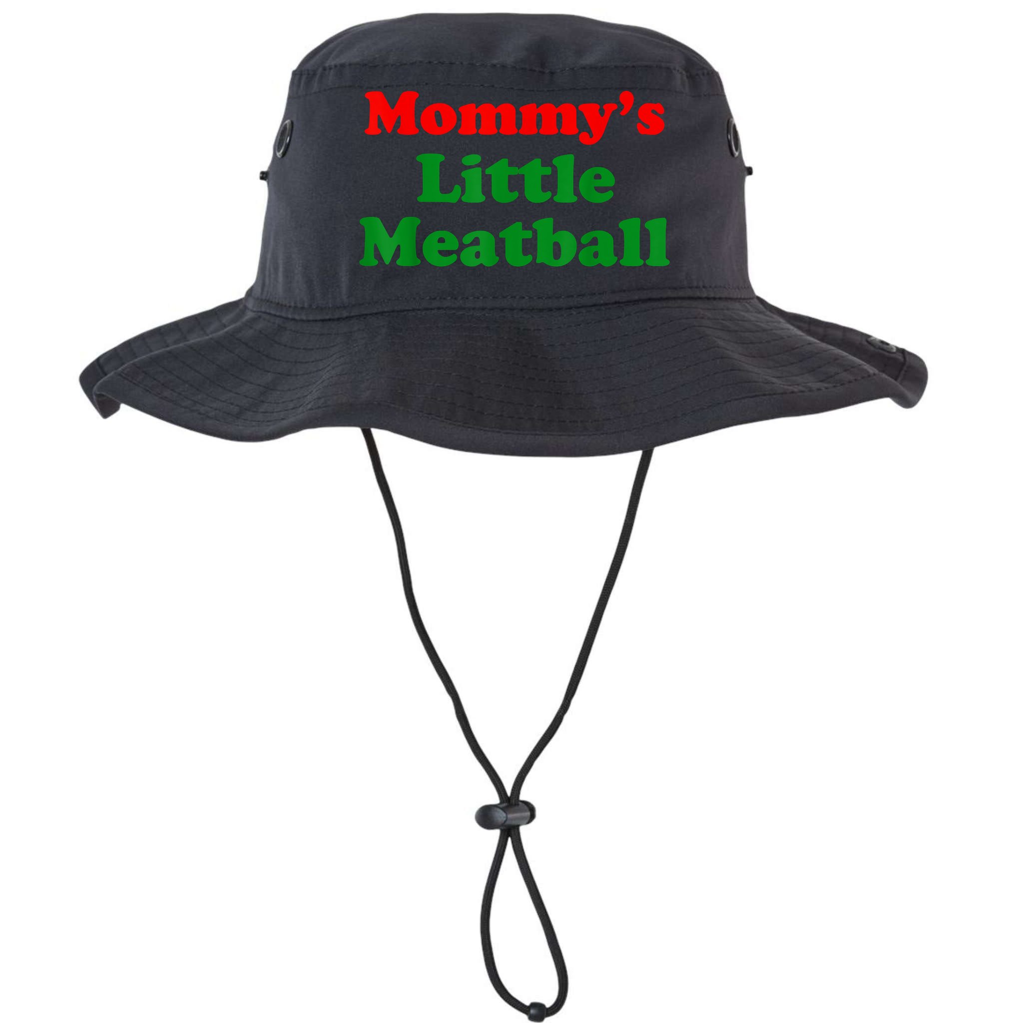 Mommys Little Meatball Funny Italian Joke Bucket Hat