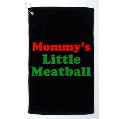 Mommys Little Meatball Funny Italian Joke Golf Towel