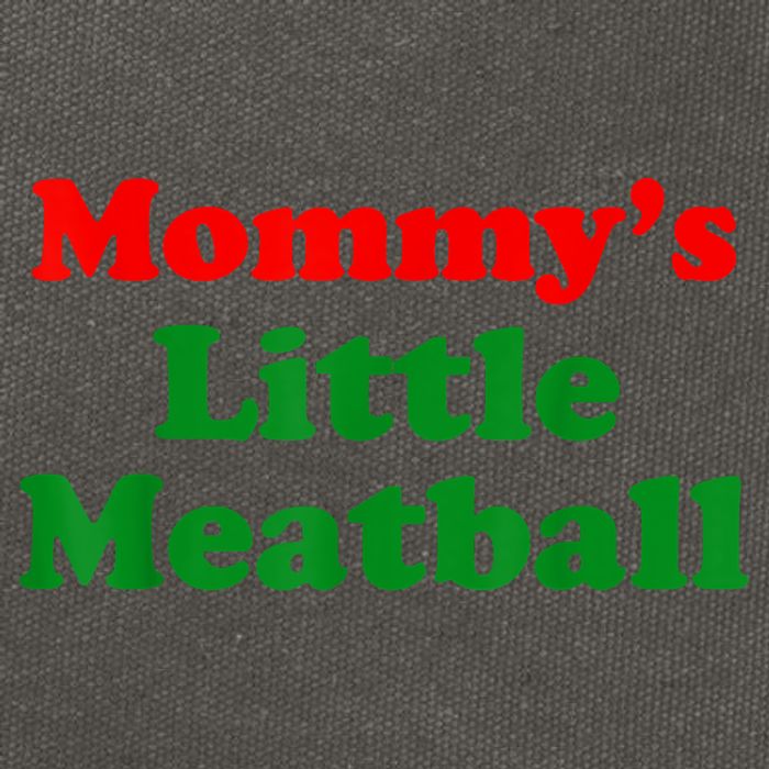 Mommys Little Meatball Funny Italian Joke Cotton Canvas Backpack