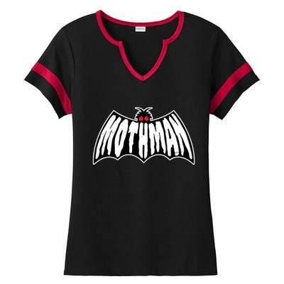 Mothman Logo Ladies Halftime Notch Neck Tee