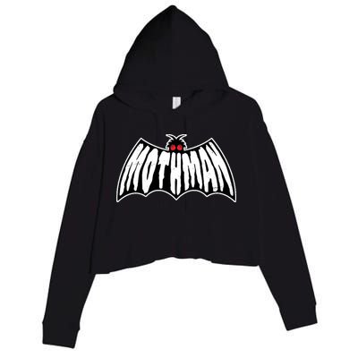 Mothman Logo Crop Fleece Hoodie