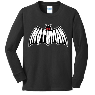 Mothman Logo Kids Long Sleeve Shirt