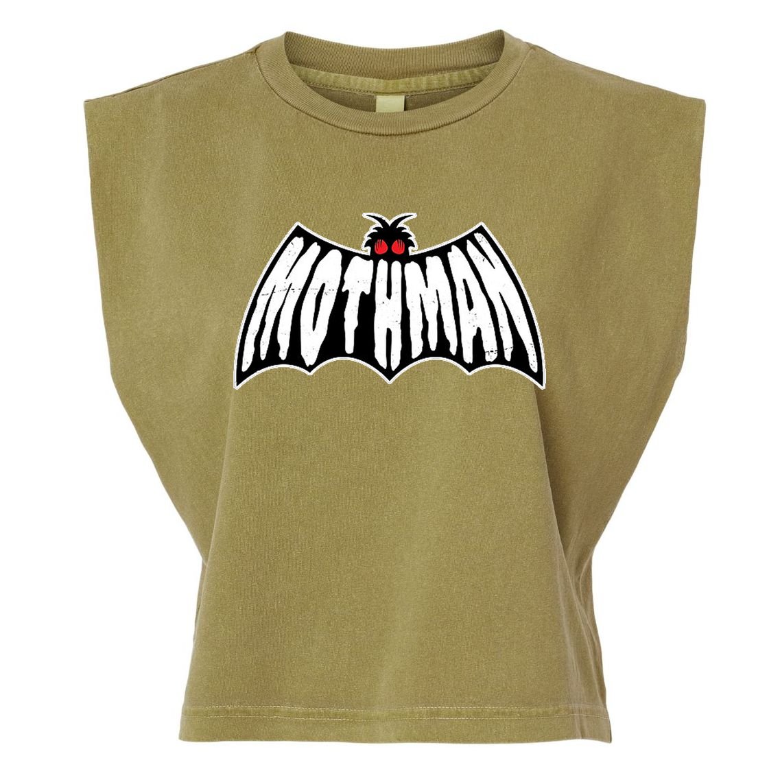 Mothman Logo Garment-Dyed Women's Muscle Tee