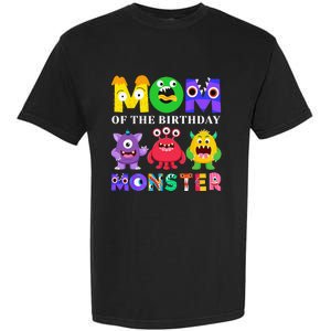 Mom Little Monster 1st Birthday Party Family Monster Garment-Dyed Heavyweight T-Shirt