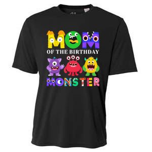 Mom Little Monster 1st Birthday Party Family Monster Cooling Performance Crew T-Shirt