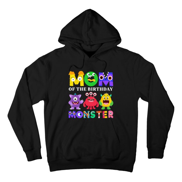 Mom Little Monster 1st Birthday Party Family Monster Hoodie