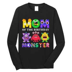 Mom Little Monster 1st Birthday Party Family Monster Long Sleeve Shirt