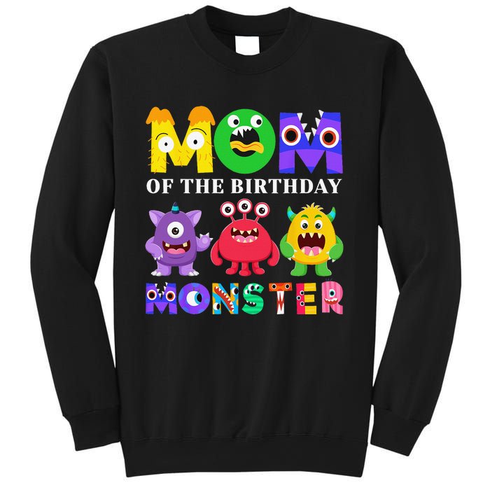 Mom Little Monster 1st Birthday Party Family Monster Sweatshirt