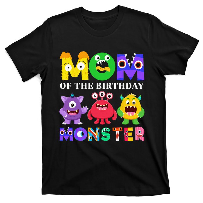 Mom Little Monster 1st Birthday Party Family Monster T-Shirt